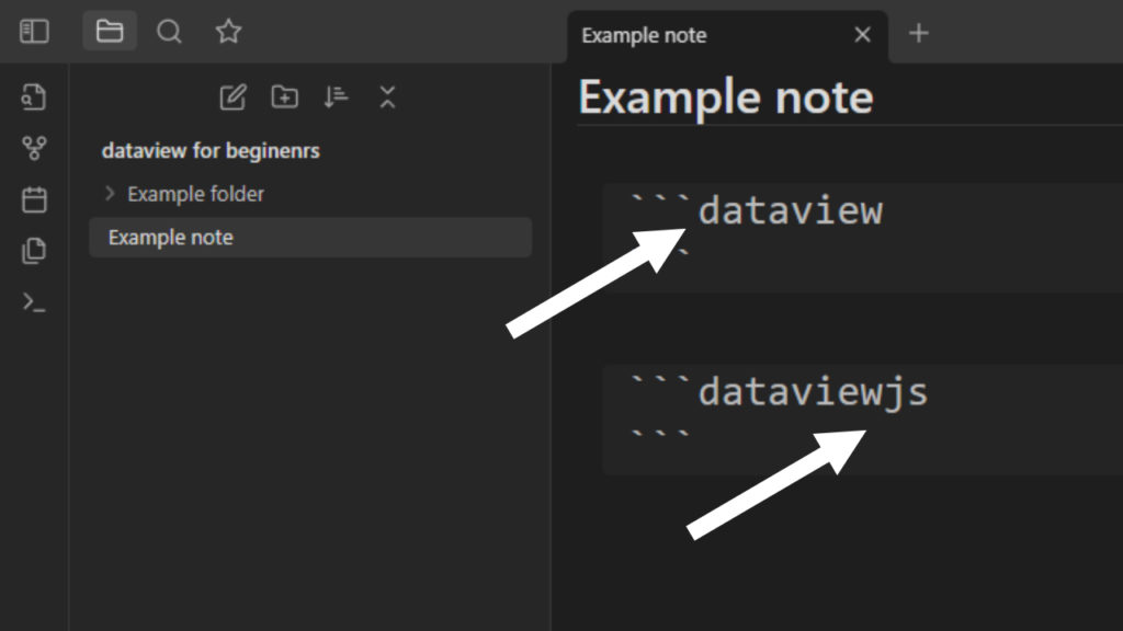 dataview codeblock