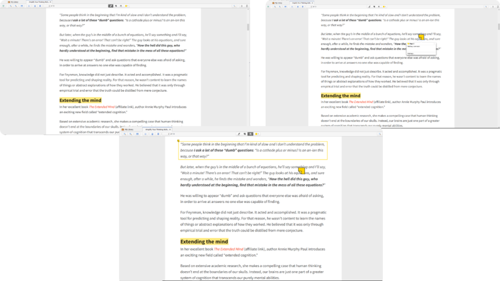 3 different ways to highlight in zotero